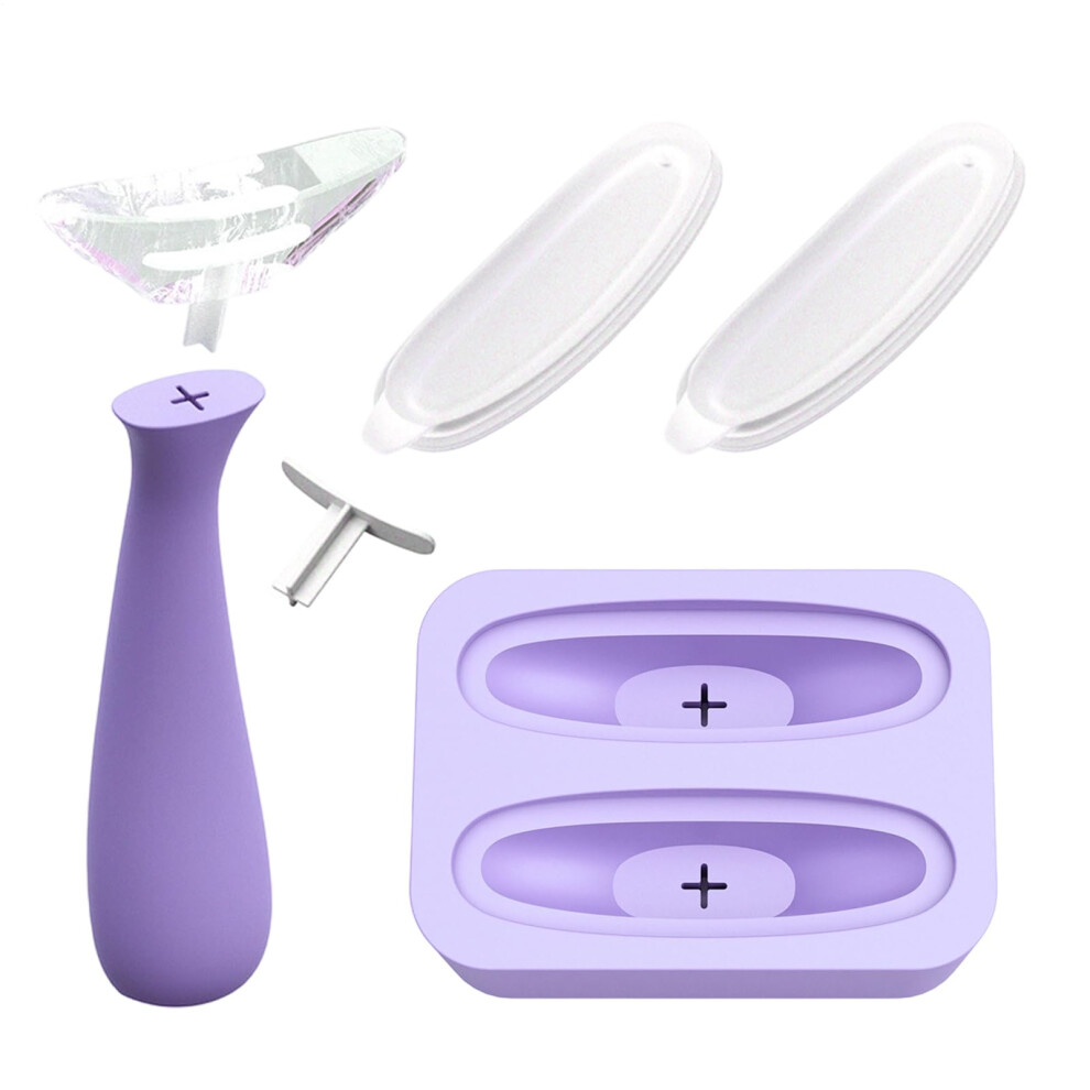 Face Ice Roller with Silicone Facial Ice Mold for Puffiness Relief and Skin Tightening Massage