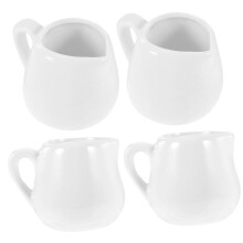 Ceramic Spice Jar 4Piece Set Milk Container Simple Style Kitchen MultiFunction Creamer Salad Dressing and Sauces Holder
