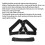 Weight Bearing Shoulder Strap Pulling Sled Harness with Resistance Bands, Black 5