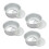 4pcs Non Stick Round Baking Pan Set Anodized Aluminium Deep Cake Tins Easy Clean  Temp 1