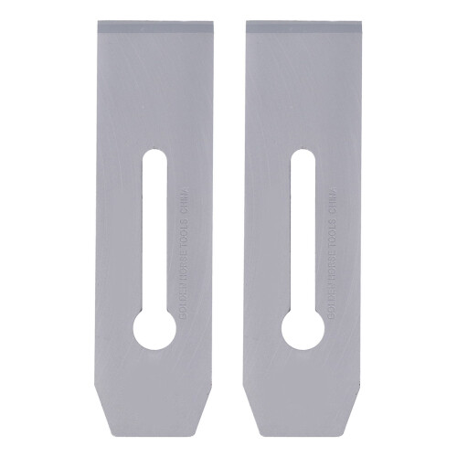 2Pcs Steel 51mm Planer Blades Replacement for Handheld Woodworking Tools 1