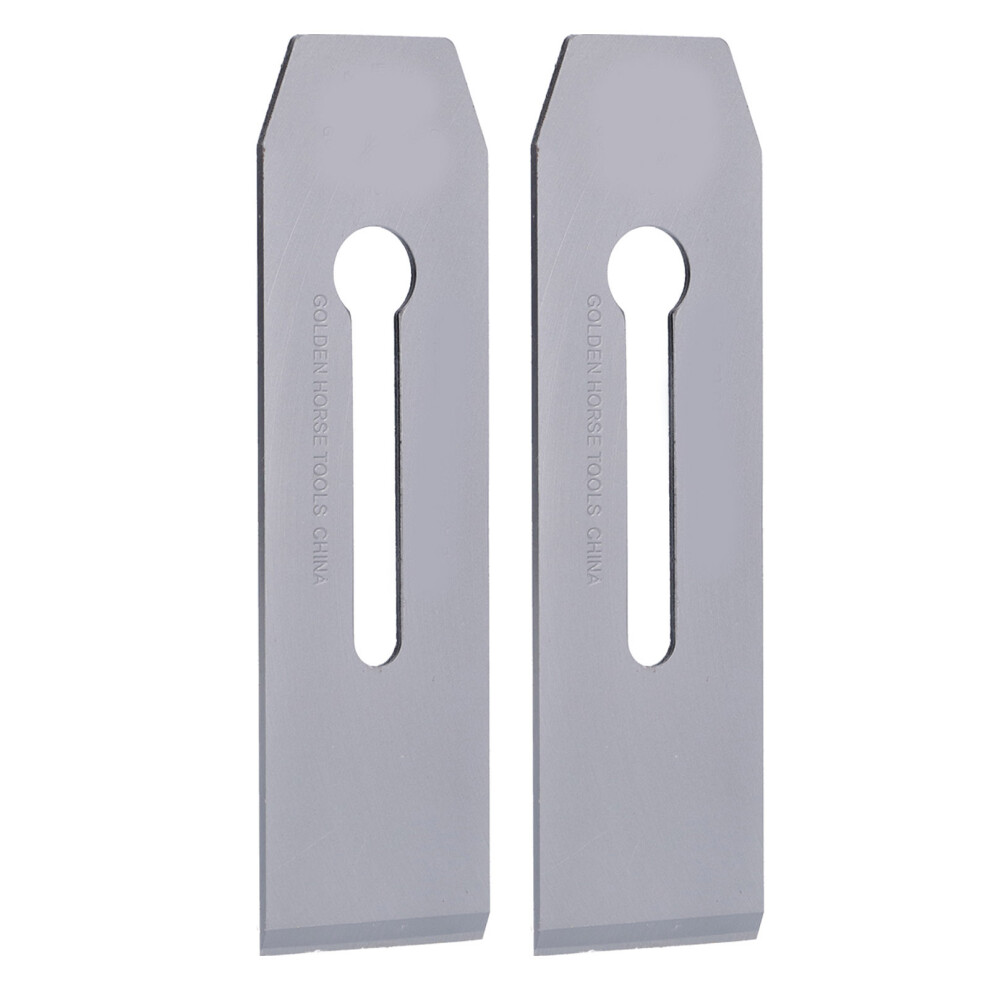 2Pcs Steel 51Mm Planer Blades Replacement For Handheld Woodworking Tools 7891377707653