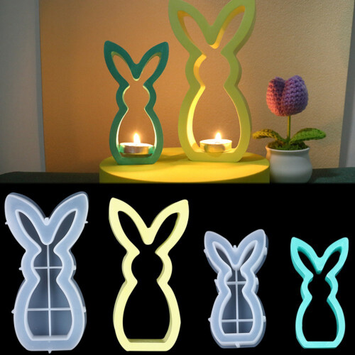 Silikonform für Osterhasen, abnehmbare Designs, 1