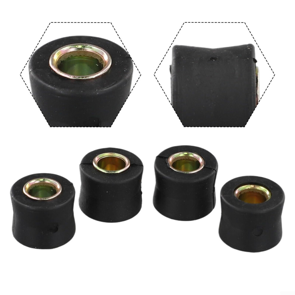 4Pcs 10Mm Atv Shock Absorber Bushes, Durable Rubber Rear Suspension Replacement For Motorcycle 9094768586600