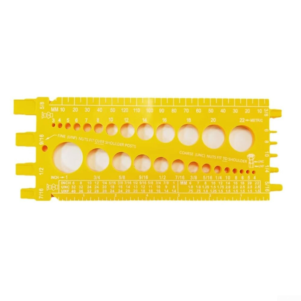 Measuring Tool For Fasteners, Yellow Color, Model Variants, Size And Material Compatibility, Safety And Accuracy 9094768581469
