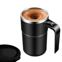 Automatisch mischende Kaffeetasse, isolierte Reisetasse,-Schwarz