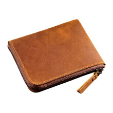 Elegante, faltbare Geldbörse, kompakte Münzbörse,-braun