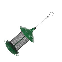 Robuster Vogelfutterspender aus Metall zum Aufhängen,