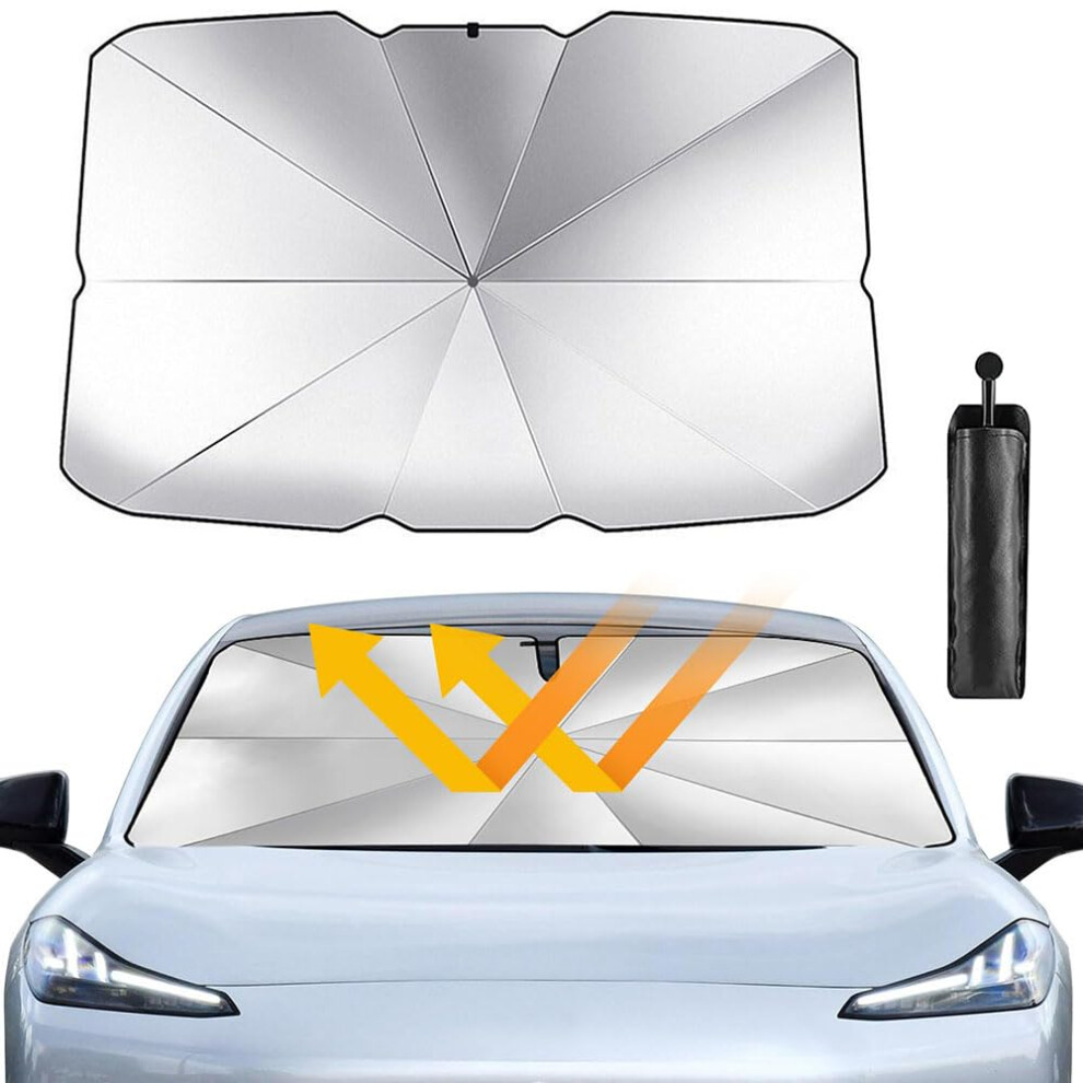 Car Windshield Sun Shade Umbrella For Dodge Magnum 20002024, 360 Rotatable Uv Protection Foldable 9199774300452