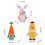 Interactive Soft Fabric Easter Rabbit Plush Holiday-Yellow 4
