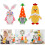 Festival Atmosphere Enhancing Easter Rabbit Stuffed Toy-White 3
