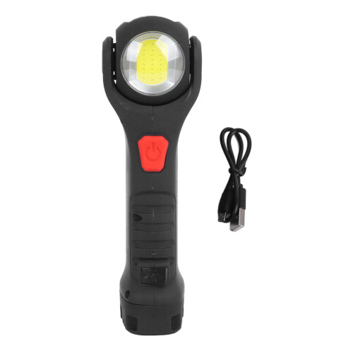 Work Light Portable Work Light Rechargeable Flashlights COB LED Flashlight With Magnetic Base Hanging Hook Design Adjustable Angle Light Emergency