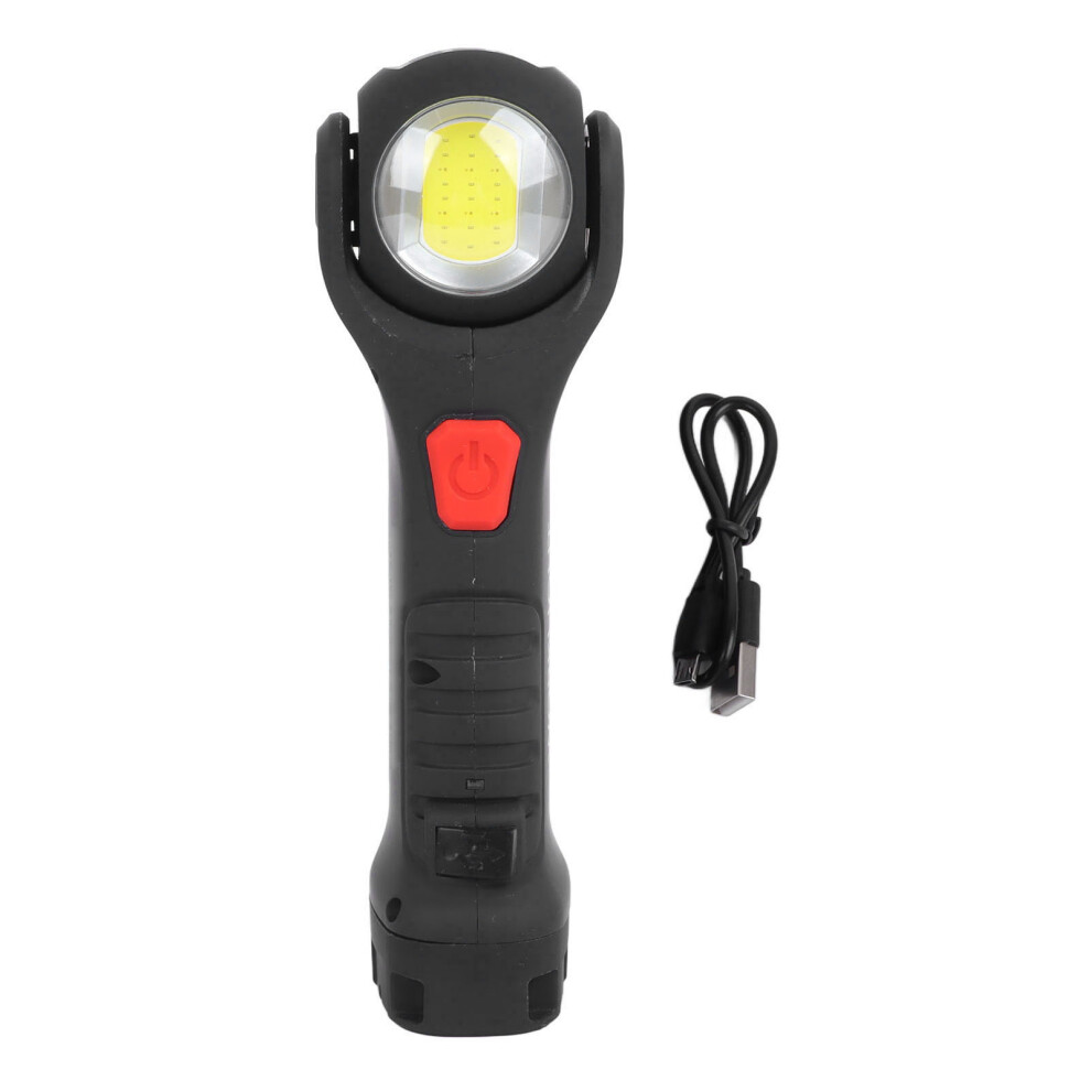 Taschenlampe, 360 Grad drehbar, USB-Aufladung,