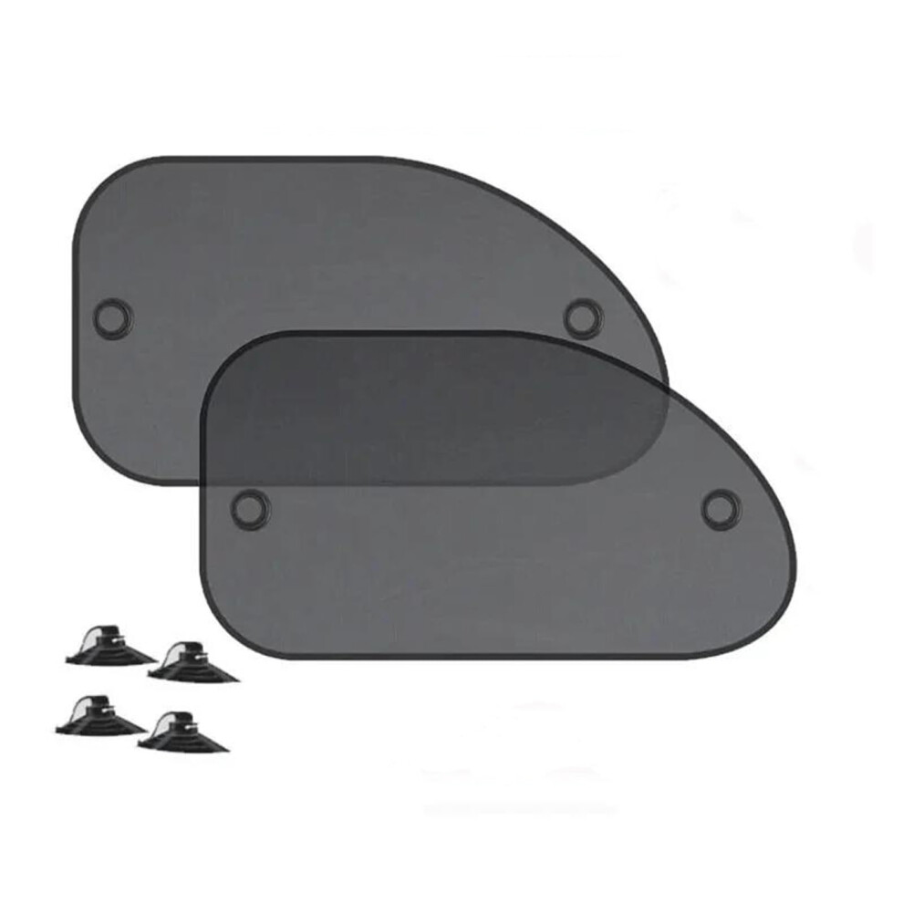 Car Sun Shade 2Pcs Foldable Windshield Sunshade Uv Heat Protection Keeps Car Cool For Summer Black 9187378645710