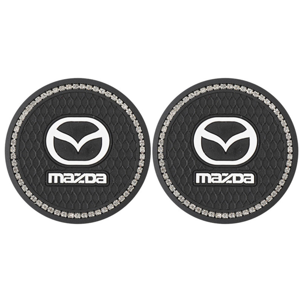 2 Pcs Car Cup Holder Coasters For Mazda Cx5 20172025, Anti Slip Spill Absorbing Inserts 9187378645741