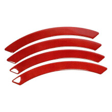 Car Wheel Arch Protector for Jaguar XF 20152020, Universal Fender Scratch Guard AntiCollision Strip, CRed
