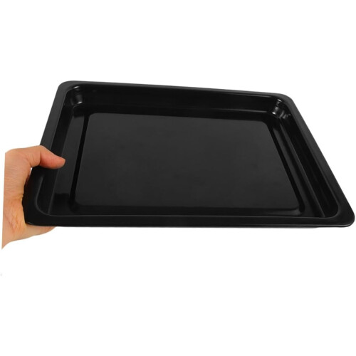 Large Rectangular Enamel Baking Pan 34x26cm Oven Safe Easy Clean Tray for Roasting and Cakes 1