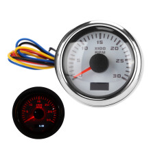 52mm Red Backlit Tachometer Gauge for Motorcycle Truck Boat 9-30V