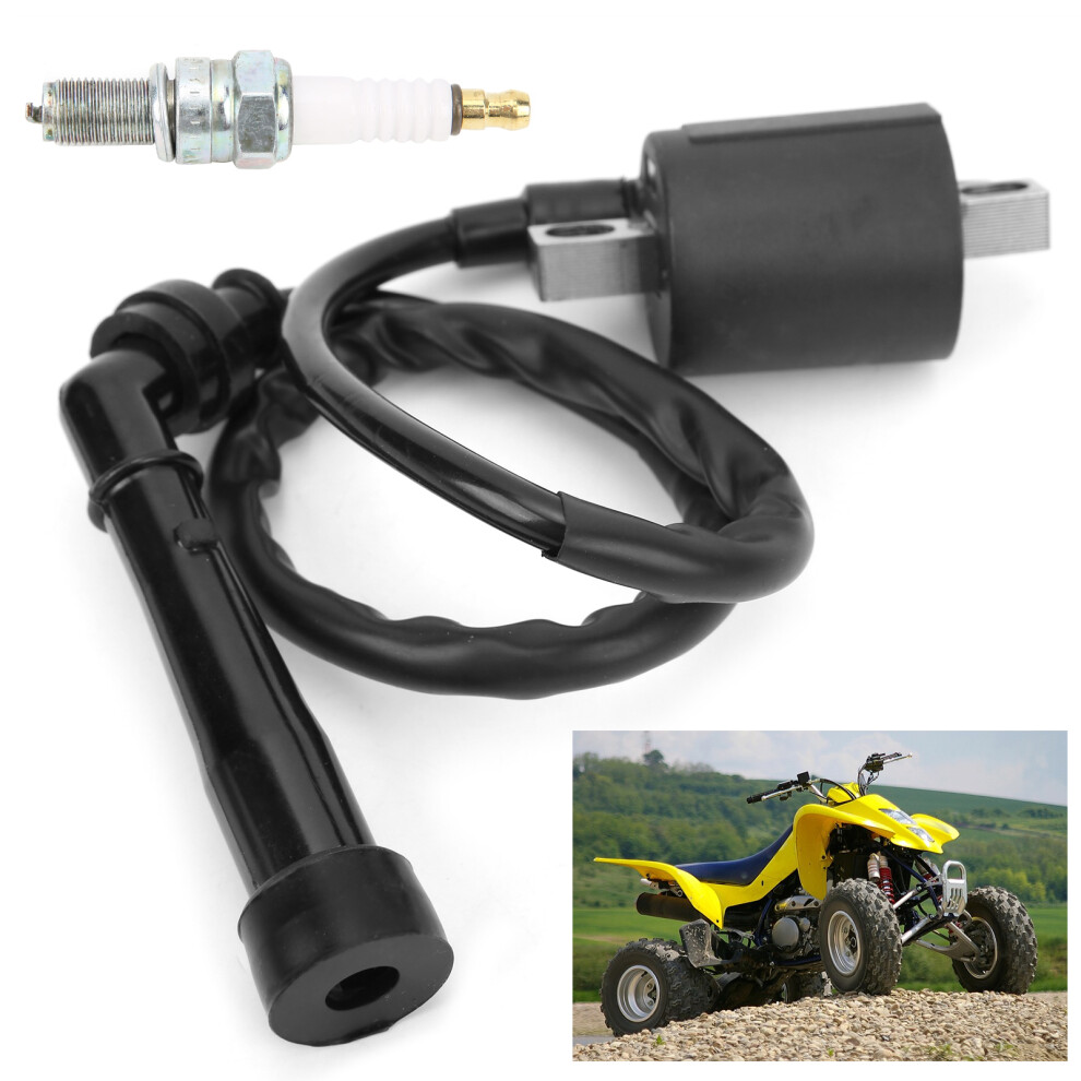Quad Z400 Ltz400 Ignition Coil & Spark Plug 75Mm Metal Replacement 4971377711201
