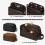 Tragbare Kosmetiktasche für Reisen, großes-hellbraun 5