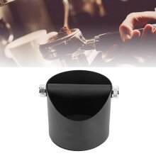 Compatto box porta caffè antiscivolo con design smerlato nero