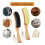 Sturdy Wood Lint Brush Designed With Ergonomic Handle And-Black 2
