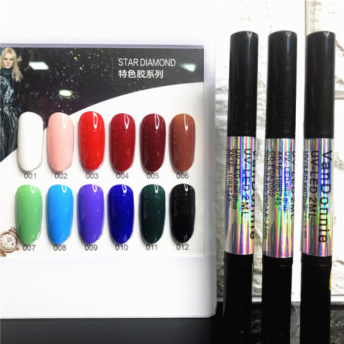Στυλό Nail Art με γκλίτερ καθρέφτη υψηλής λάμψης, εύχρηστο εφαρμοστή για βερνίκι