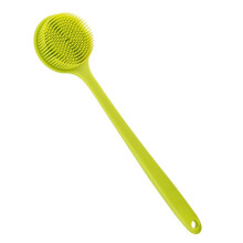 Comfortable Massage Feeling Silicone Body Scrubber, Hygienic Bath Brush For Deep Clean And Easy To Clean With Reinforced Stainless Steel Plate