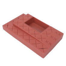 Scatola porta trucchi con 25 scomparti, organizer per rossetti in silicone antiscivolo e antigraffio, con design staccabile per una facile pulizia e
