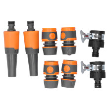 Adjustable Spray Nozzle Garden Hose Watering Tool, Durable Leakproof Long Range Sprayer for Outdoor Cleaning Car Wash Plant Irrigation