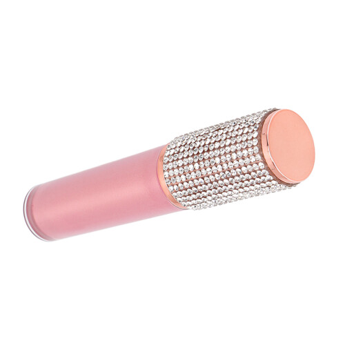 Κομψά κενά σωληνάρια lip gloss διακοσμημένα με κρυστάλλινο στρας και σύριγγα 1