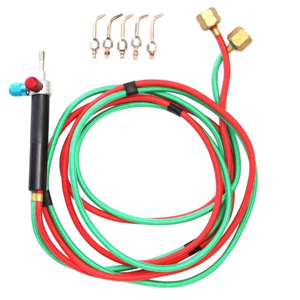 Micro Torch Blowtorch With 5 Interchangeable Tips For Metalworking, Compatible With Acetylene, Propane, And Oxygen 9199774301411