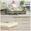 Homcom (Brown) HOMCOM 2 Seater Sofa Bed, 3-in-1 Sleeper Sofa with Adjustable Backrest 6