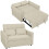 Homcom (Brown) HOMCOM 2 Seater Sofa Bed, 3-in-1 Sleeper Sofa with Adjustable Backrest 2