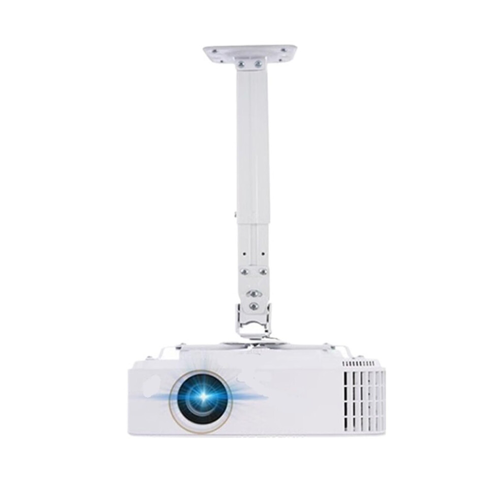 Projector Bracket Aluminum Alloy Wall-Mounted Ceiling-Mounted Hanger 40-60Cm Retractable Projector Stand White 9187378646625