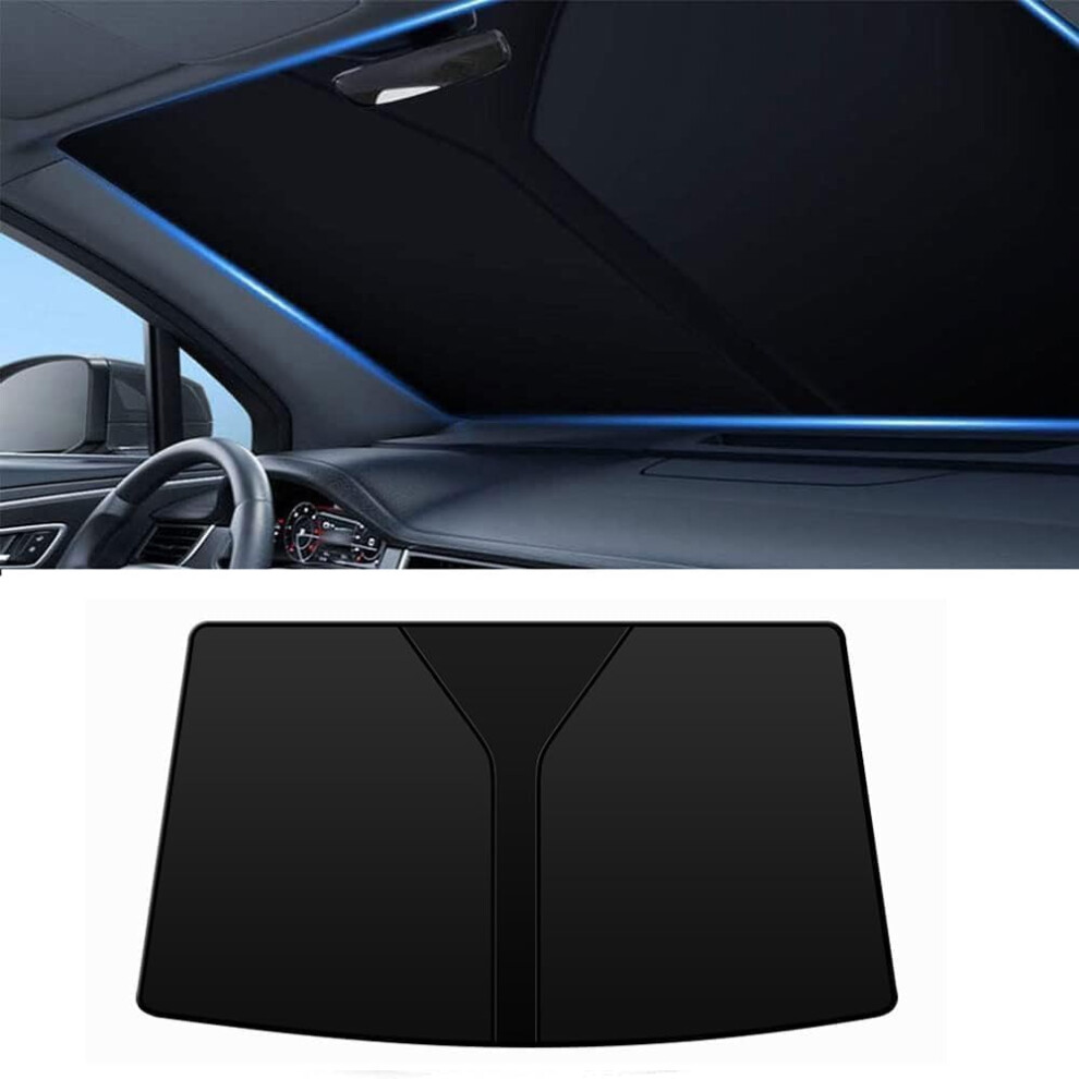 Car Windshield Sun Shade For Audi Q7 20052015 Antiuv Heat Reduction Foldable Privacy Shield 9094768587959