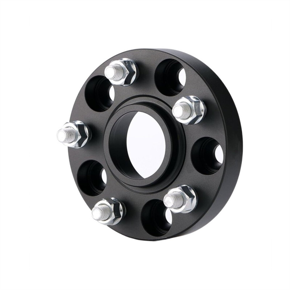 20Mm Wheel Spacers 5X115 Pcd Cb71.6mm For Dodge Challenger, Aluminum 2Pc Set Black 9199774302197