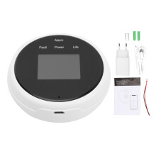 Smart WiFi Enabled Carbon Monoxide and Smoke Detector with Dual Detection Technology Natural Gas Sensor and Voice Alert, Plug and Play Easy
