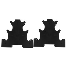 Dumbbell Holder Rack 2Piece Plastic PP Material Stable Base Weight Storage Stand for Home Gym and Office Use