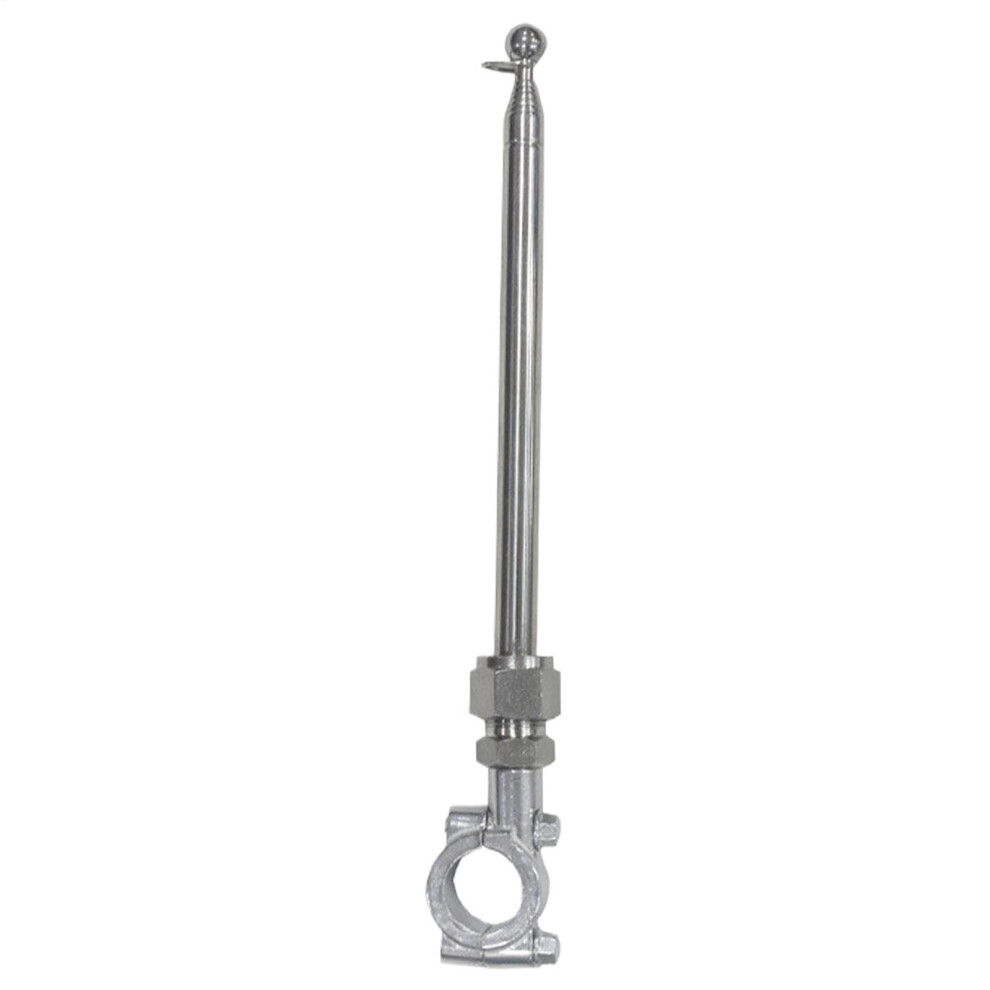 Motorcycle Flag Pole With Adjustable Telescopic Handlebar Mount And WindâResistant Stainless Steel 9094768588871