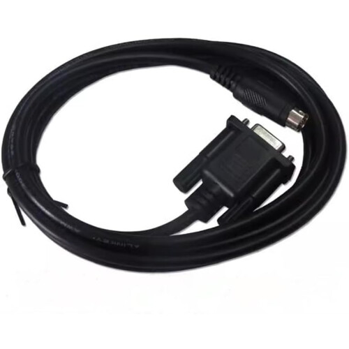 PLC Programming Cable For DVP Series 10m RS232 Serial Download Cable Black 2
