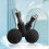Silent Indoor kabelloses Springseil 6,5 cm mit Doppel-Lager und Gewichtskugel 8