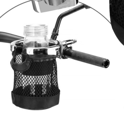 Motorcycle Cup Holder for 1in Bars - Fits Various Sizes - Electrosilver 2