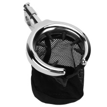 Motorcycle Cup Holder for 1in Bars - Fits Various Sizes - Electrosilver