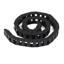 10 x 20 mm dubbelzijdige open plastic kabeltrekketting, 1 m