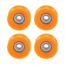 4 stuks 6x30x13mm kunststof gecoate, afgedichte lagers van 606Z staal voor diepe U-groef geleidingspoelies.