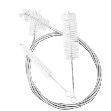 3-delige reinigingsset voor Franse hoorn en trombone, inclusief T-Pet roestvrijstalen nylon borstel voor muziekinstrumenten.