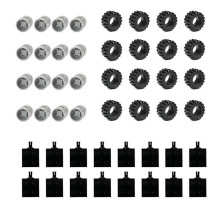 48 stuks mini-wielassen, auto-accessoires, wielnaven, klassieke bouwblokken, doe-het-zelf speelgoed voor kinderen