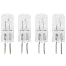 4 x G5 35W dubbele halogeenlampen, 220V, warm wit, 3-pins voeding