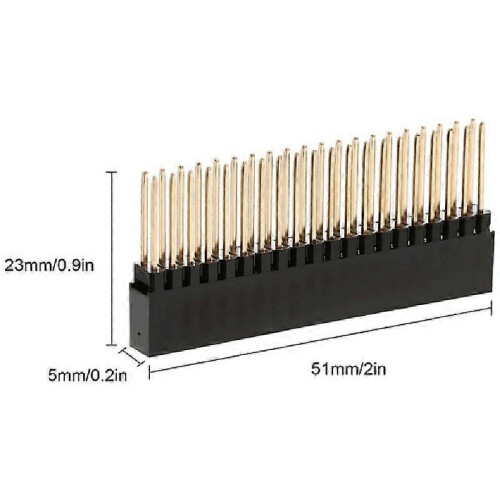 2 x 20 (40-pins) stapelbare headers voor Raspberry Pi A+/B+/Pi 2/Pi 3 extra hoge headers (4-pack) 1